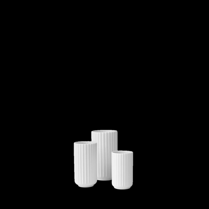 Vis detaljer for Lyngby Vase 12cm, glossy white Billede af Lyngby Vase 12cm, glossy white