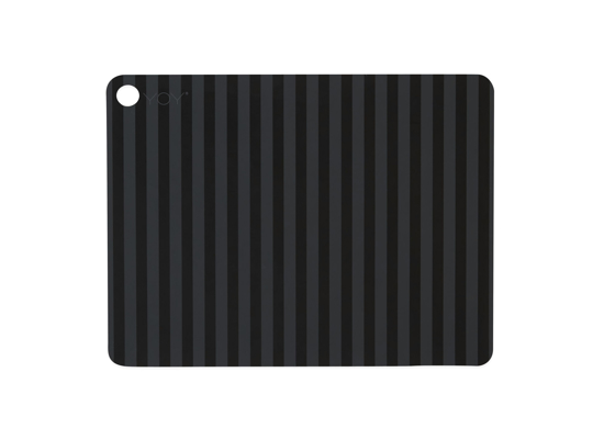 Billede af Placemat - Antracit/Sort Stripe, 2 stk