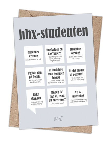 Billede af HHX-Studenten, Anledningskort