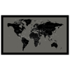 Billede af World Map - Gunmetal - Vand