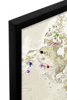 Billede af Pin Board - World Map - Vintage