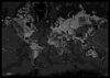 Billede af Pin Board - World Map - Dark