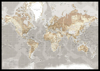 Billede af Pin Board - WorldMap - Grey