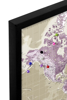 Billede af Pin Board - World Map - Purple