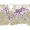 Billede af Verdenskort - Purple