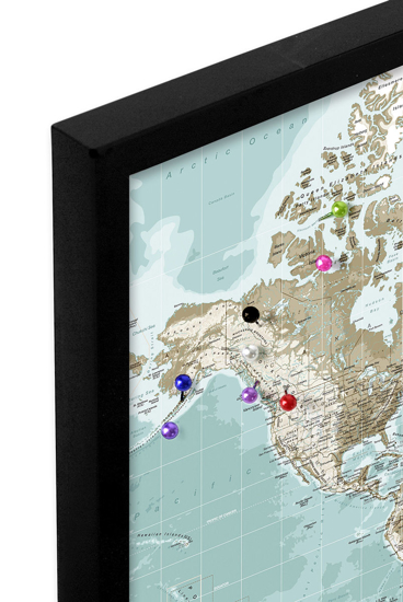 Billede af Pin Board - WorldMap - Winter