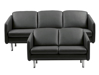 Billede af Stressless® Eve 3 + 2 pers sofa sort læder