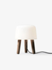 Billede af Milk Table Lamp - NA1 - Smoked oiled legs & black cord