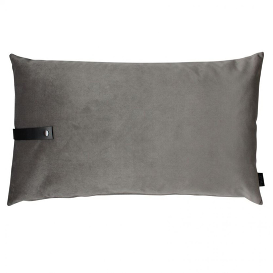 Billede af Velvet cushion grey 80x50