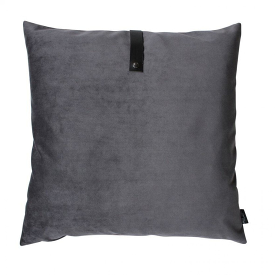 Billede af Velvet cushion dark grey 65x65