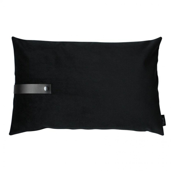 Billede af Velvet cushion black 60x40