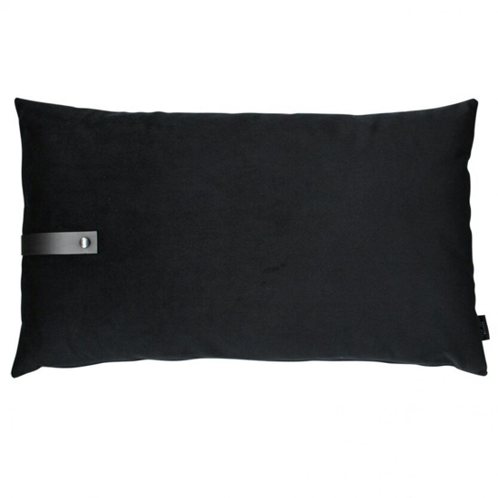 Billede af Velvet cushion black 80x50