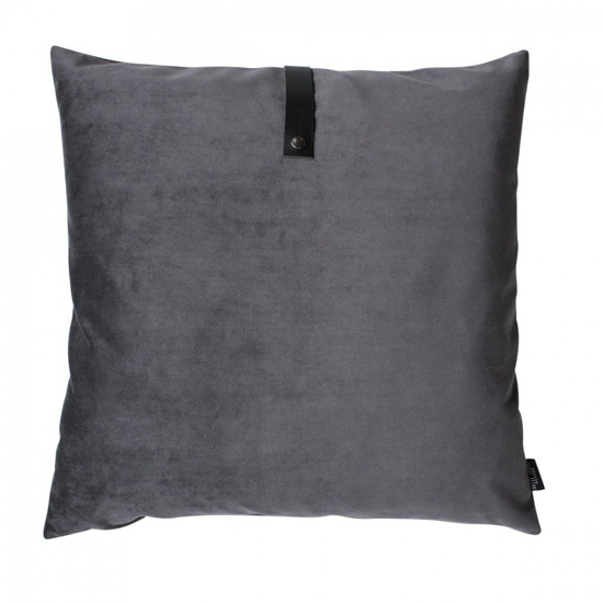 Billede af Velvet cushion dark grey 50x50