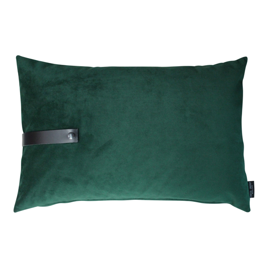 Billede af Velvet cushion dark green 60x40