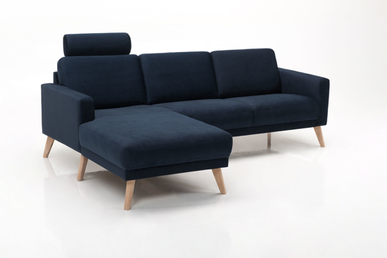 Billede af Stamford Velour Chaiselongsofa