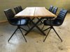 Billede af Claes spisebordssæt med 6 stk Ventus Down stole
