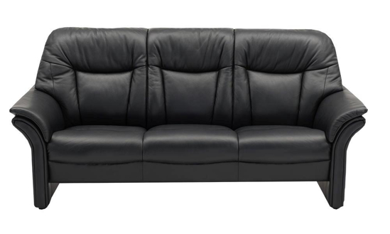 Billede af Chicago høj 3 personers sofa i semi/spalt læder