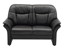 Billede af Chicago høj 2 personers sofa i semi/spalt læder