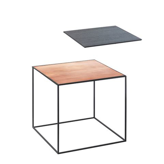 Billede af Twin 35 table sort stel - kobber/sortbejdset ask