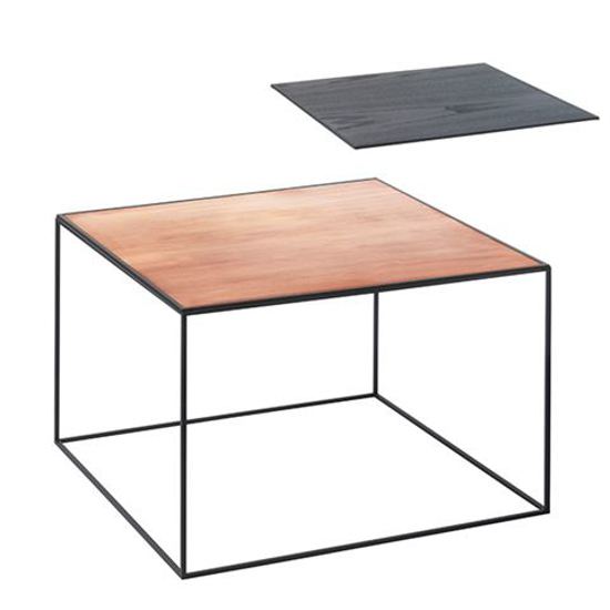 Billede af Twin 49 table sort stel - kobber /sortbejdset ask