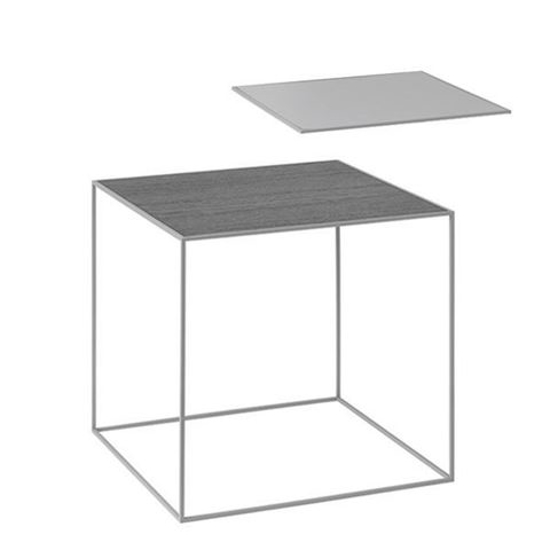 Billede af Twin 42 table grå stel - cool grey /sortbejdset ask