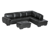 Billede af Kuka 0625 Open-end sofa sort semi aniline læder