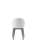 Billede af Harbour Chair, White/Dark Oak Base