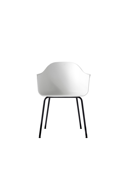 Billede af Harbour Chair, White/Black Steel Base