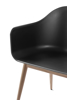 Billede af Harbour Chair, Black/ Natural Oak Base