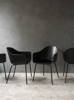 Billede af Harbour Chair, Black/Black Steel Base