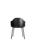 Billede af Harbour Chair, Black/Black Steel Base