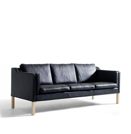 Billede af Skipper Eton 3 pers sofa læder arm B