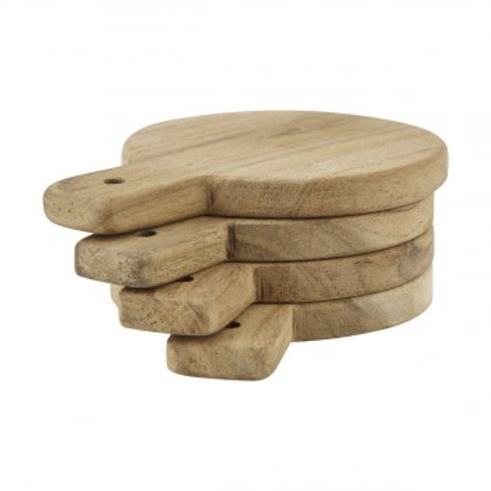 Billede af Servingsbræt/coaster, sæt af 4 stk.,