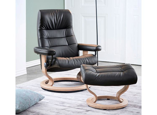 Billede af Stressless Opal lænestol med Classic stel, L