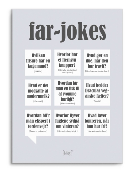 Billede af Far-jokes, Kort