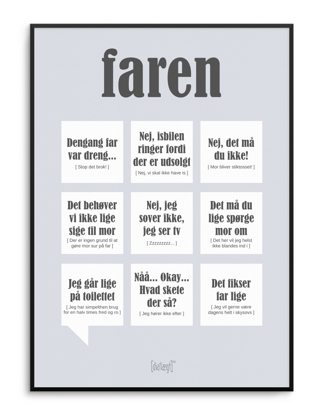 Vis detaljer for Faren plakat, A3 Billede af Faren plakat, A3