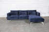 Billede af Velour Chaiselongsofa