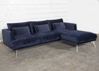 Billede af Velour Chaiselongsofa