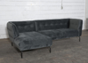 Billede af Velour chaiselongsofa