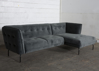 Billede af Velour chaiselongsofa