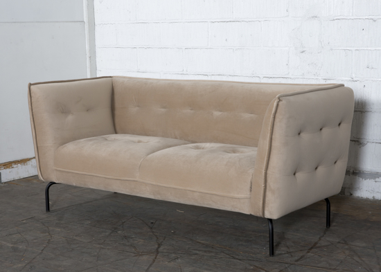 Billede af 3 personers velour sofa