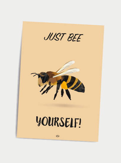 Billede af Just bee yourself!, A5 Kort