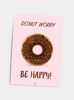 Billede af Do'nut worry, be happy!, A5 Kort