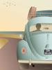 Billede af VW BEETLE 30x40 Plakat