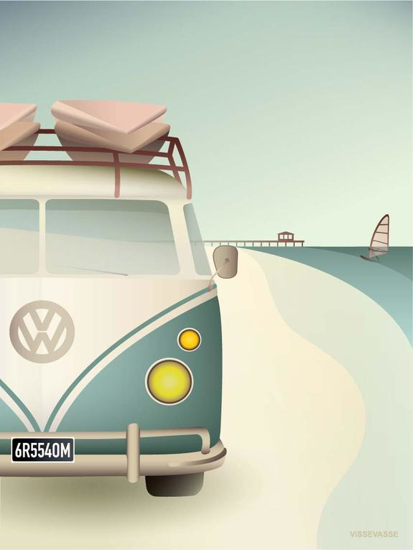 Billede af VW CAMPER 30x40 Plakat