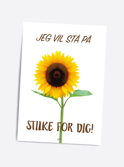 Billede af Jeg vil stå på stilke for dig, A7 Kort