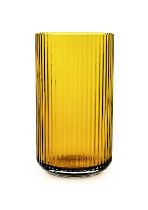 Vis detaljer for Lyngby vase 20,5cm, amber Billede af Lyngby vase 20,5cm, amber