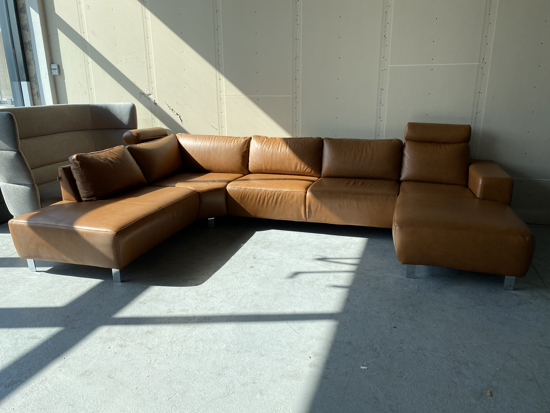 Billede af Cognac U-Sofa