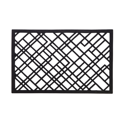 Vis detaljer for Lines gummi dørmåtte, 45x75cm Billede af Lines gummi dørmåtte, 45x75cm