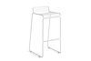 Billede af Hee Bar Stool, High